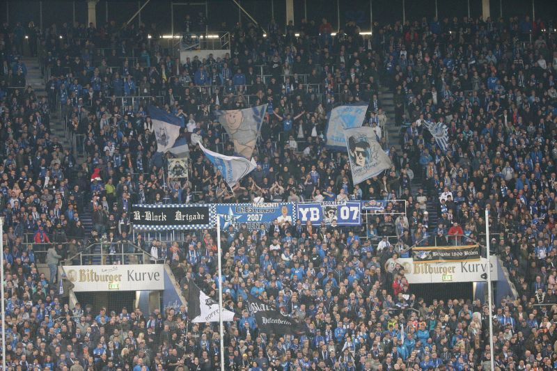 Tolle Stimmung bei den TSG-Fans in der Südkurve