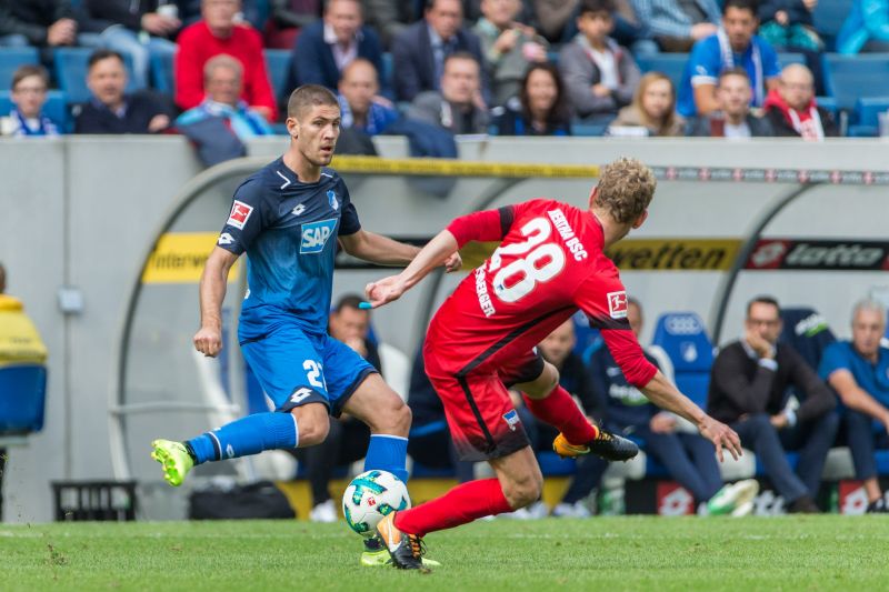 Andrej Kramaric (li.) war in den letzten Partien Hoffenheims Torgarant