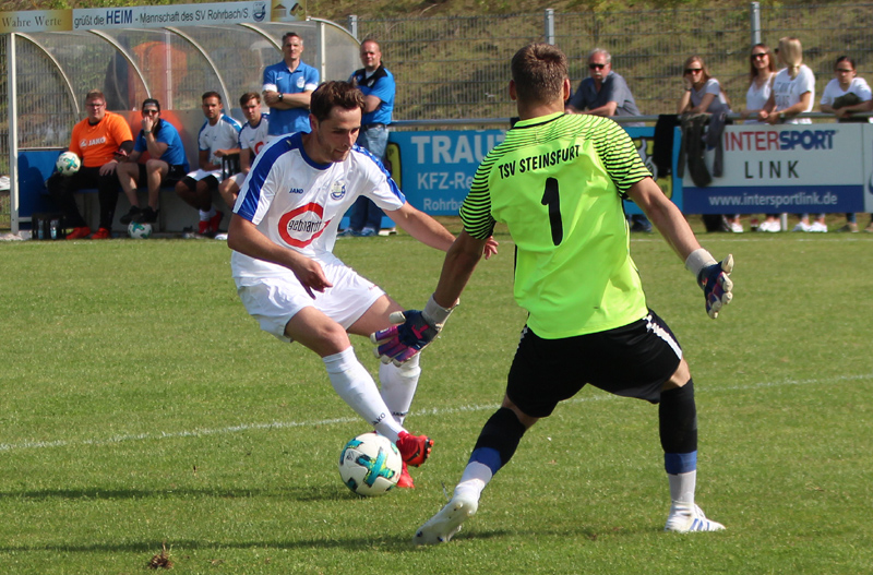 Gegen den TSV Steinsfurt erzielte Karolus in der vergangenen Saison den 100. Saisontreffer für den SV Rohrbach/S.