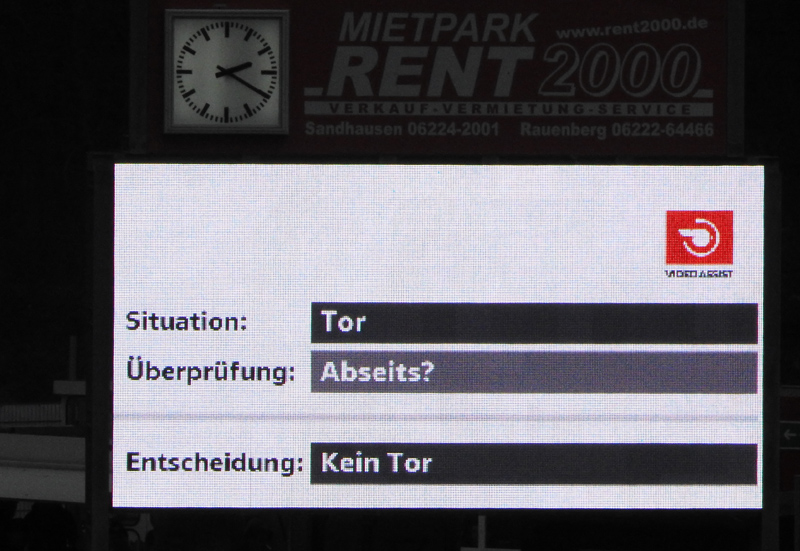 Dreimalige Torrücknahme für den VfB Stuttgart: Hier die Erklärung auf der Anzeigetafel