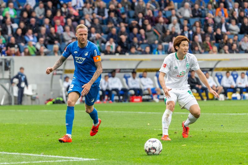 Kevin Vogt (li.) möchte am Sonntag gegen Hoffenheim unbedingt sein Heimdebüt im Weserstadion feiern