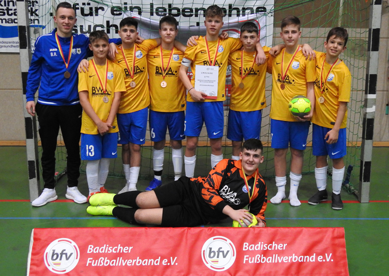 Als Vertreter des Fußballkreises Sinsheim belegte die JSG Sinsheim/Rohrbach einen hervorragenden 3. Platz