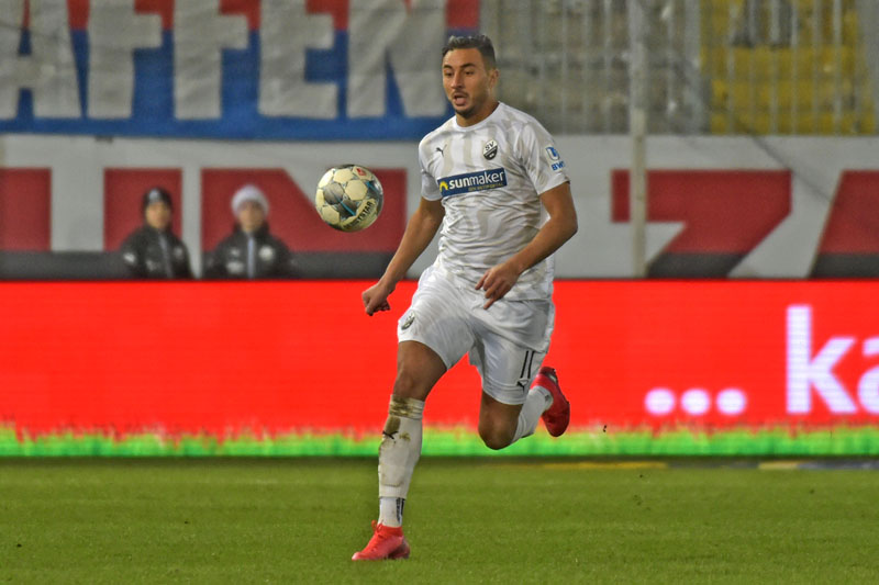 Bouhaddouz blieb gegen den Ex-Verein ein Treffer verwehrt
