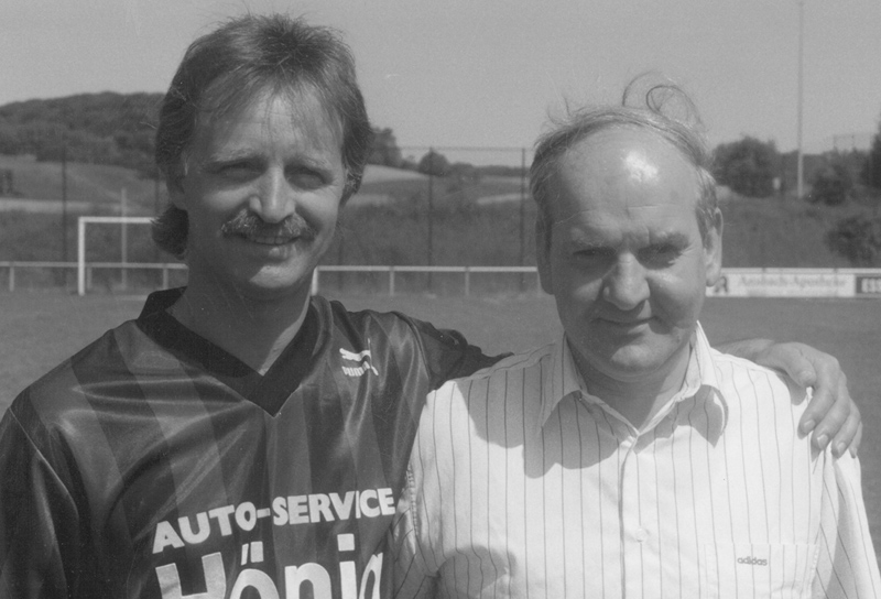 Das Erfolgsduo: Trainer Jürgen Habich (li.) und Spielausschußvors. Helmut Kister
