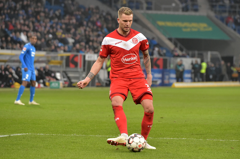 Düsseldorfs kopfballstarker Andre Hoffmann erzielte am letzten Spieltag gegen Nürnberg ein Kopfballtor