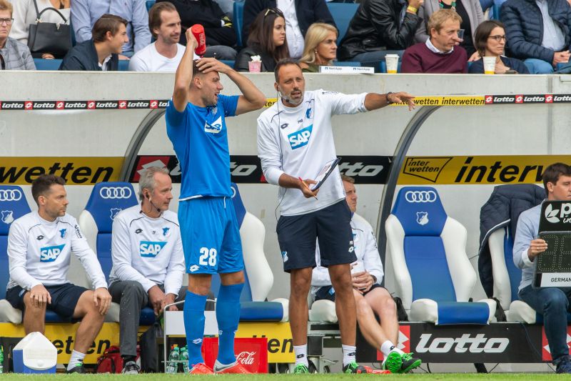 Matarazzo (re.) in der Funktion als Co-Trainer in Hoffenheim