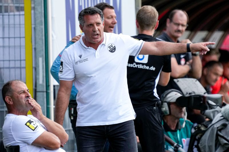 Unzufriedenheit beim Cheftrainer Alois Schwartz (re.) und Co-Trainer Dimitrios Mautas