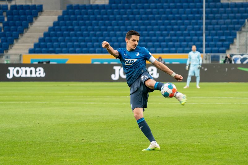 Hübner in einem seiner letzten Spielen für die TSG Hoffenheim