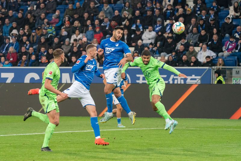 Spielszene vom letzten Aufeinandertreffen zwischen Hoffenheim und Wolfsburg vor der WM-Pause